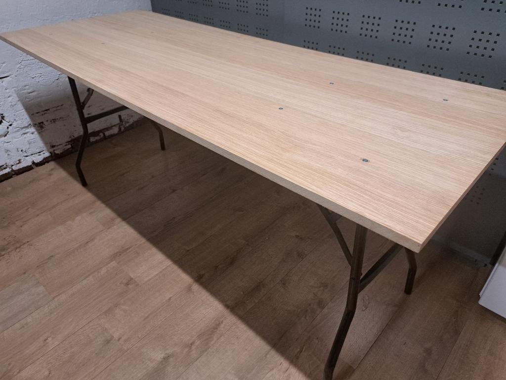 Inklapbaretafel tuintafel markttafel, Ophalen, Rechthoekig, Hout