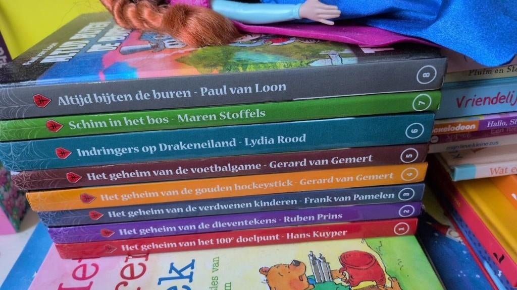 8× boeken Taptoe spannende kinderboeken serie ( compleet ), Ophalen, Fictie algemeen, Paul van Loon, Zo goed als nieuw