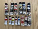 Restanten Tubes Rembrandt Acrylic en Bruynzeel plakkaatverf, Verzenden, Gebruikt, Acrylverf