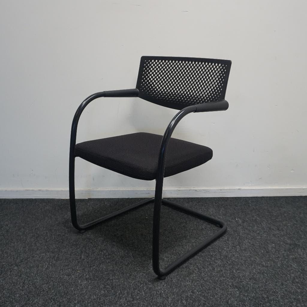 Vitra Visavis Vergaderstoel | Design Conferentiestoel | Stof, Huis en Inrichting, Stoelen, Gebruikt, -, Zwart, -