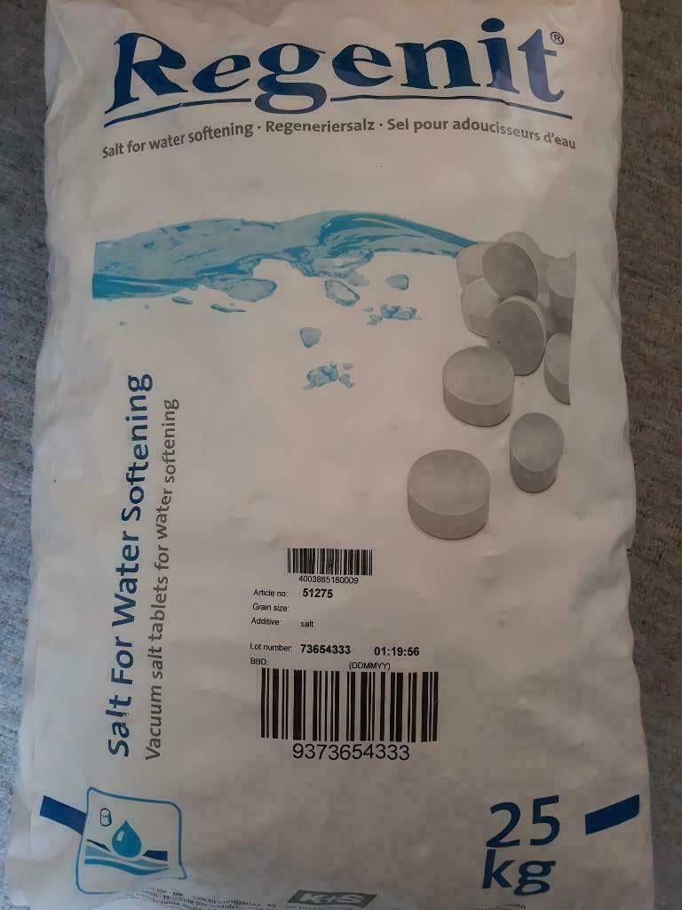 Regenit zout waterontharder 25kg, Ophalen of Verzenden, Nieuw, Waterontharder met zout