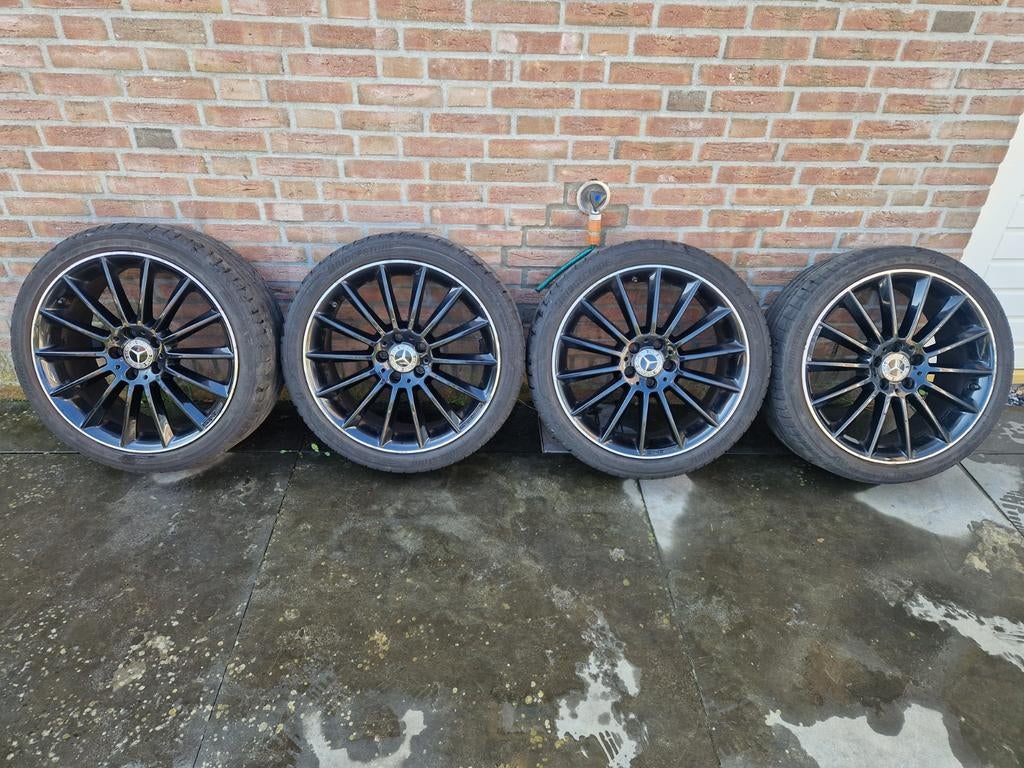 🌞 Originele 5x112 19 Inch Mercedes AMG velgen A B CLA W177, Auto-onderdelen, Banden en Velgen, Gebruikt, Banden en Velgen, Personenwagen