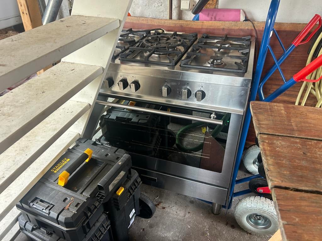 M system fornuis en oven, Ophalen, 60 cm of meer, Gas, Vrijstaand