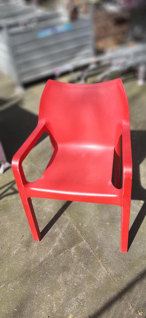 9 stevige tuinstoelen, Tuin en Terras, Ophalen, Kunststof