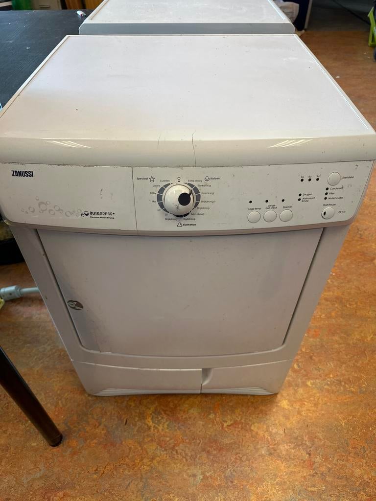 Zanussi Wasdroger - Werkt perfect, zelf schoonmaken, Ophalen, 6 tot 8 kg, Gebruikt, Minder dan 85 cm
