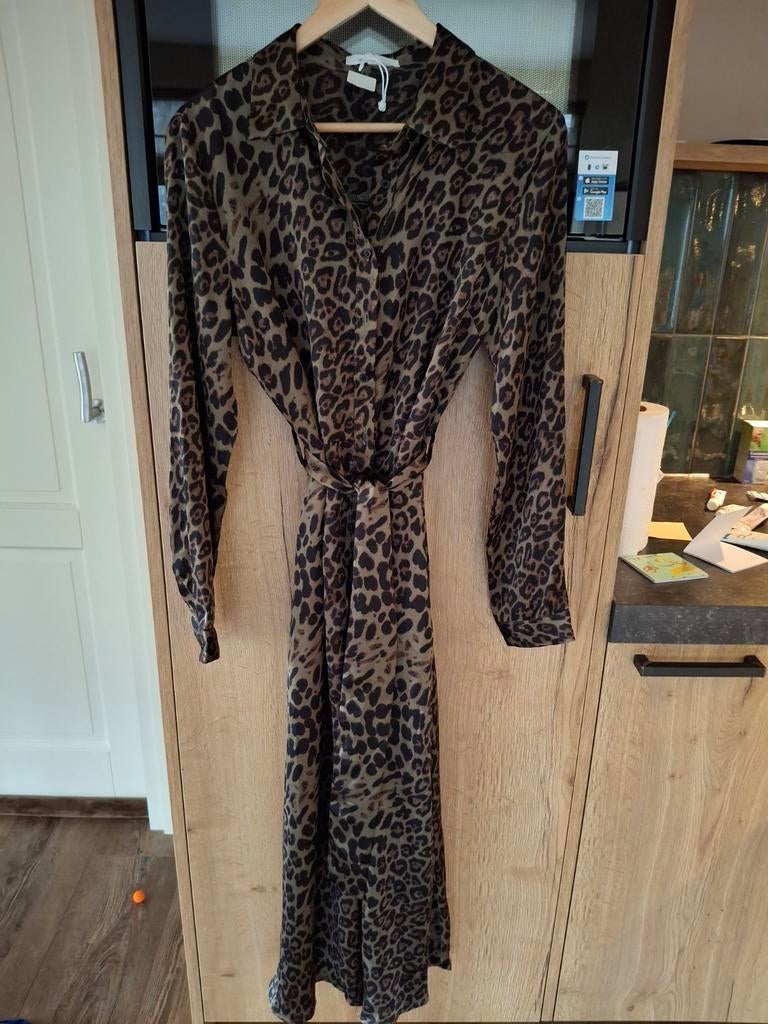 Nieuwe Kilky lange jurk met dierenprint, maat 40, Maat 38/40 (M), Bruin, Nieuw, Ophalen of Verzenden