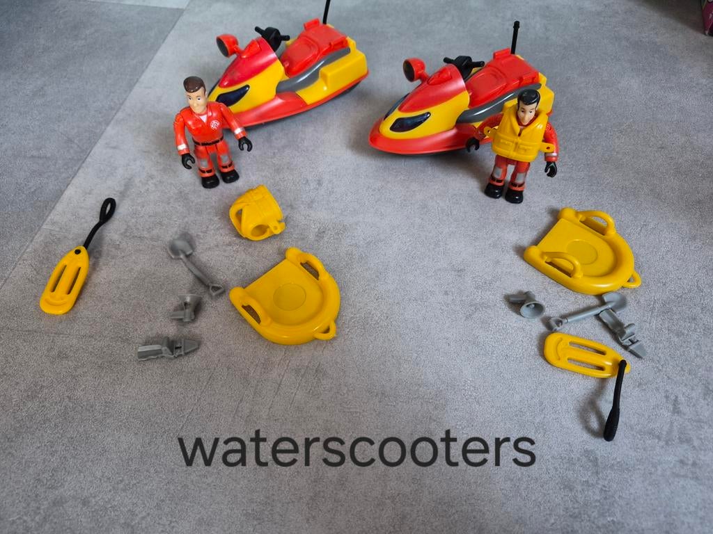 Brandweerman Sam waterscooters, Kinderen en Baby's, Speelgoed | Actiefiguren, Ophalen of Verzenden