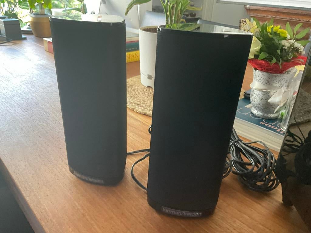 Harman Kardon HKTS 210SUB/230 met 2 satellietluidsprekers, Gebruikt, Surroundset zonder subwoofer, 120 watt of meer, Ophalen