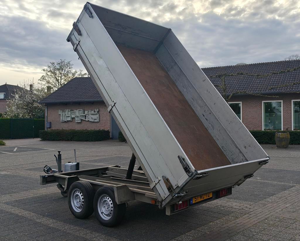 Anssems 3 zijdige kipper hoge borden 2500kg 180x300 stalen, Auto diversen, Aanhangers en Bagagewagens, Ophalen, ., ., Gebruikt