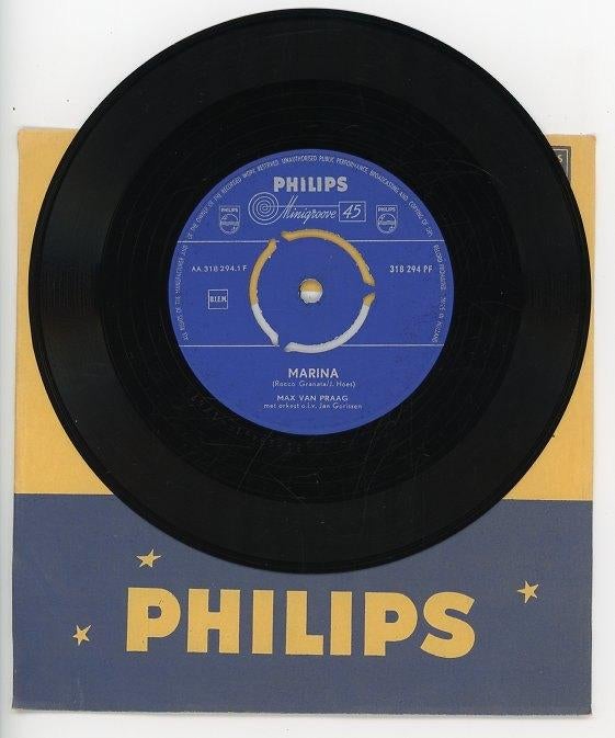 Single van Max van Praag uit 1959, Ophalen of Verzenden, Gebruikt, 12 inch, Levenslied of Smartlap