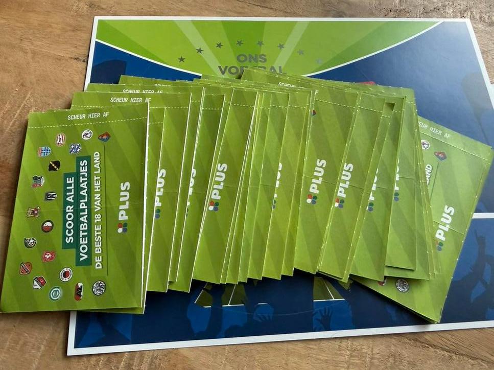 Voetbalplaatjes Plus, Verzamelen, Supermarktacties, Plus, Ophalen