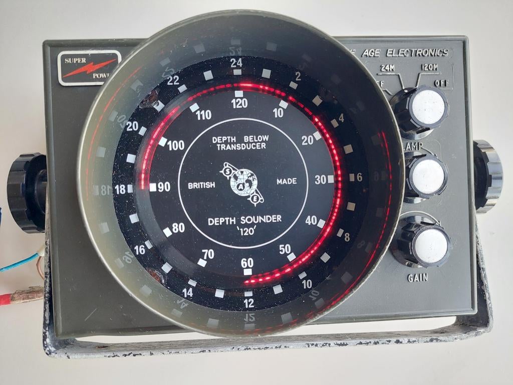 Space Age Electronics Depth Bellow transducer, Ophalen of Verzenden, Zo goed als nieuw, Kabel of Apparatuur