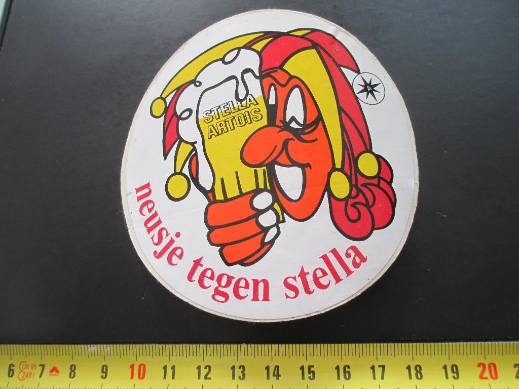 sticker STELLA ARTOIS Neusje tegen Stella Bier Pils, Ophalen, Zo goed als nieuw