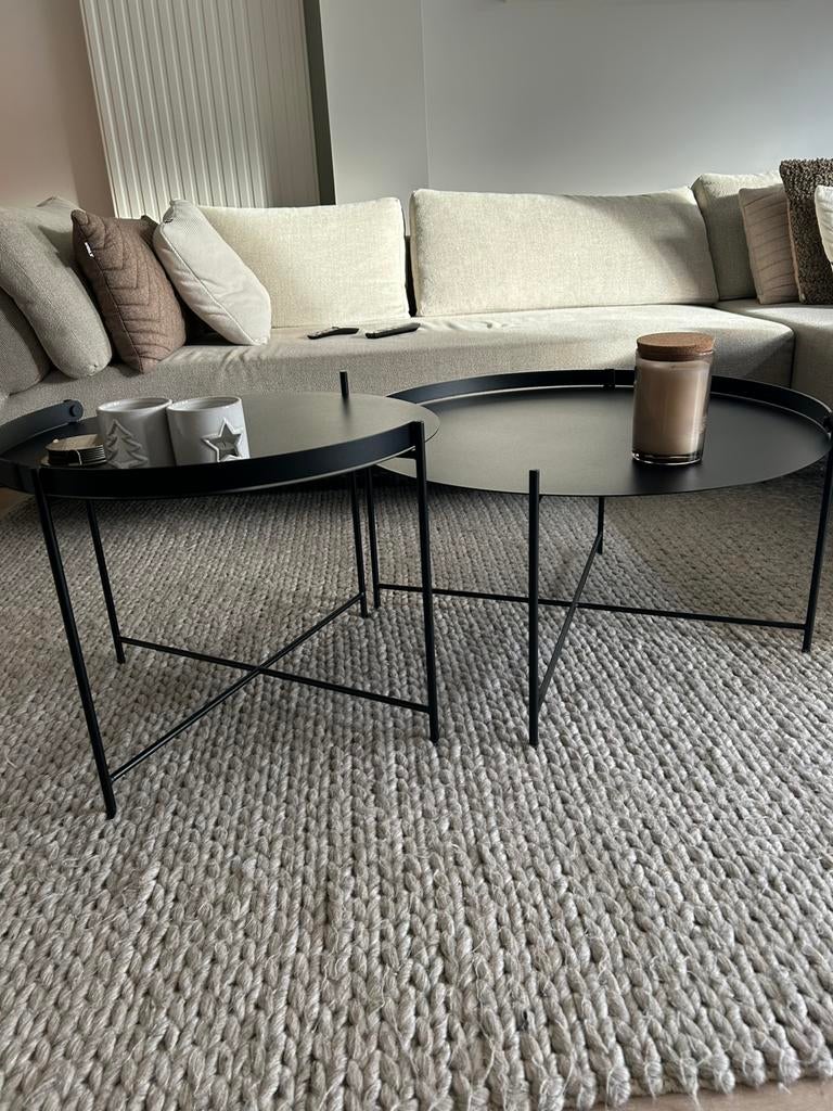 Salontafels van loods 5, Huis en Inrichting, Tafels | Salontafels, 50 tot 100 cm, Rond, Ophalen of Verzenden, Zo goed als nieuw