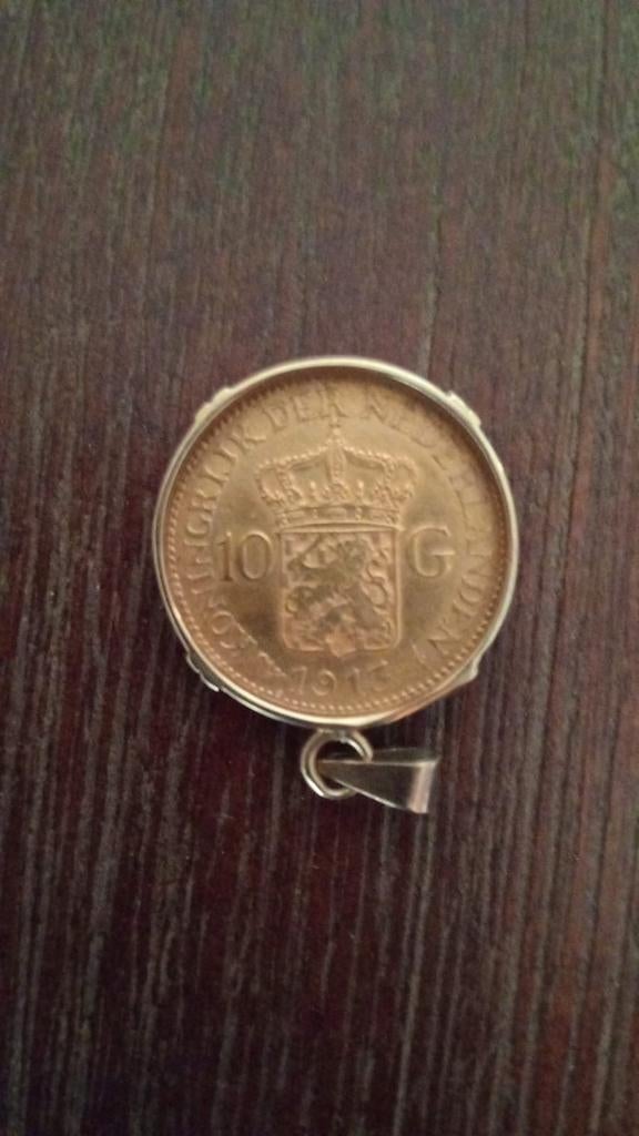Gouden Wilhelmina 10 gulden munt in goede staat, Postzegels en Munten, Munten | Nederland, Losse munt, 10 gulden, Koningin Wilhelmina