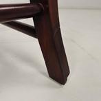 Victoriaanse Engelse walnoothouten leren bureaustoel, Ophalen of Verzenden