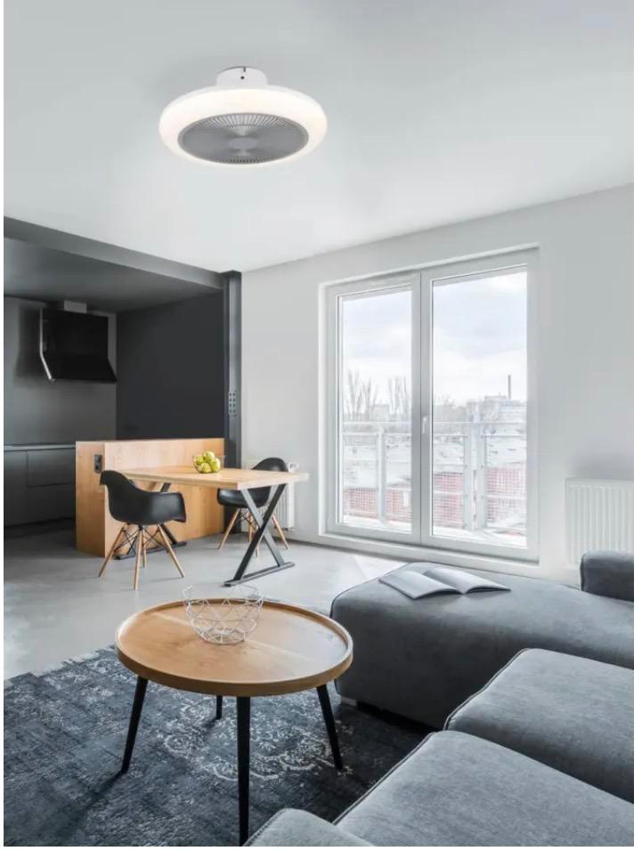 EGLO PLAFOND VENTILATOR / LED LAMP + AFSTANDSBEDIENING, Huis en Inrichting, Lampen | Plafondlampen, Zo goed als nieuw, Ophalen of Verzenden