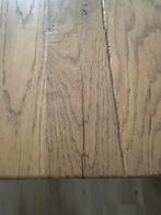 Eiken Houten Eettafel stalen poten 3 m x 1 m, Ophalen, Gebruikt, Eikenhout, 200 cm of meer