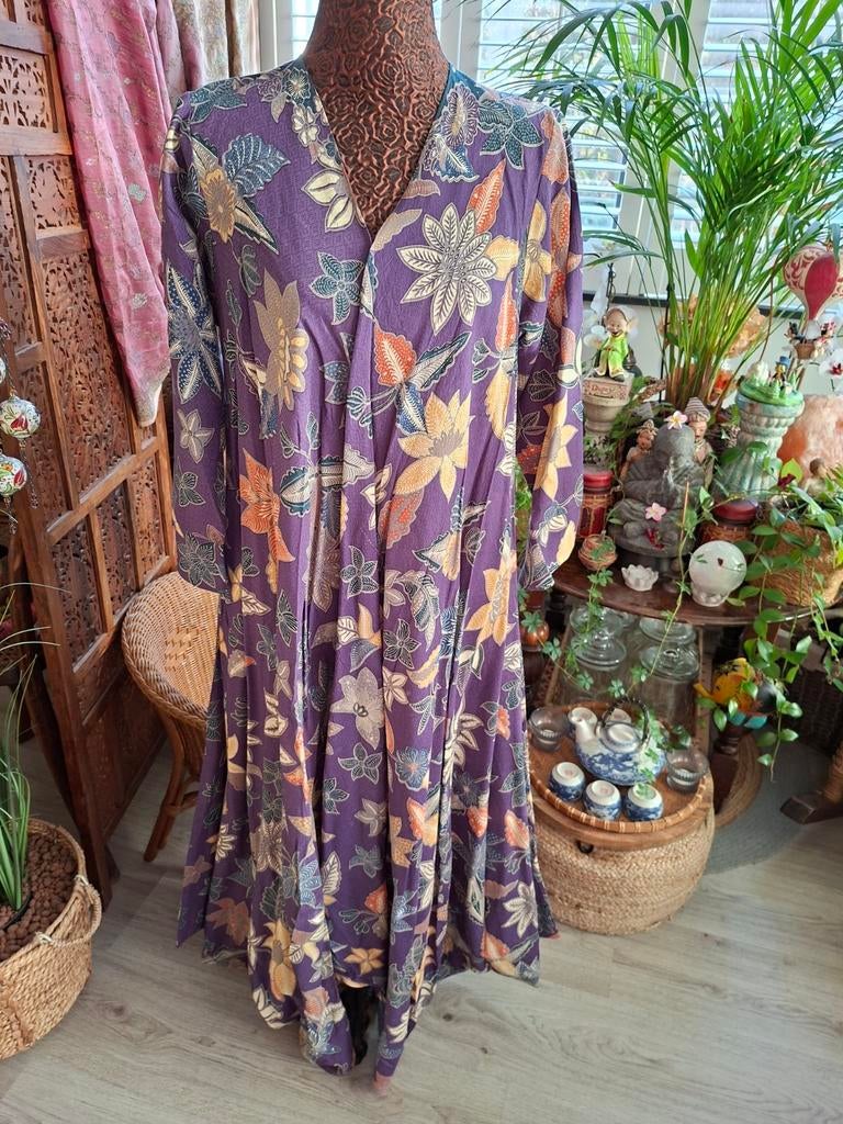 Nieuw!Superleuke&aparte lange jurk mt L, Kleding | Dames, Jurken, Blauw, Maat 42/44 (L), Nieuw, Ophalen of Verzenden