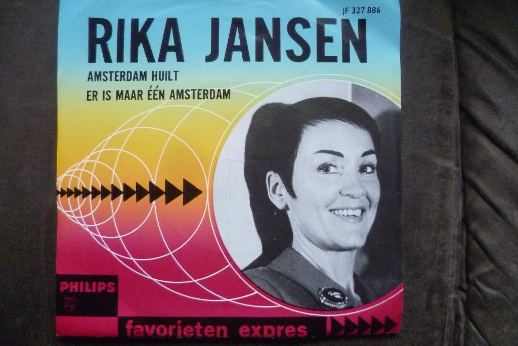 rika jansen - amsterdam huilt/er is maar een amsterdam/jr 60, Cd's en Dvd's, Vinyl Singles, 7 inch, Single, Ophalen of Verzenden