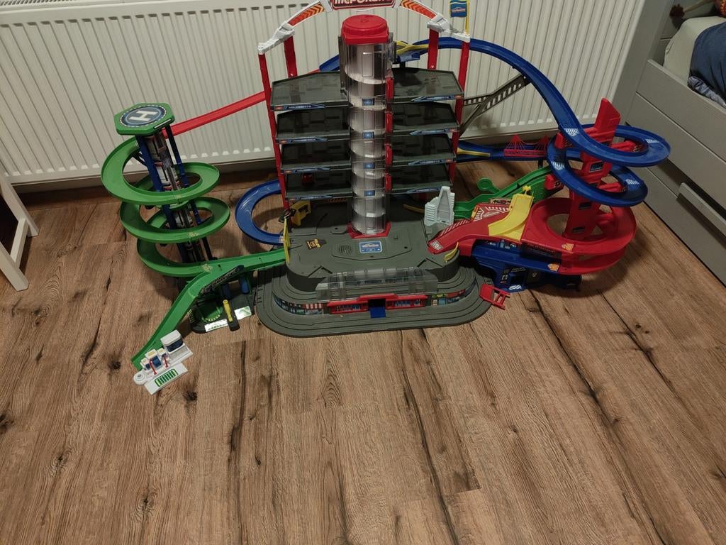 Majorette garage met veel banen, Ophalen, Gebruikt