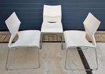 40 x design buisframe stoelen wit vergaderstoelen kantine, Kunststof, Wit, Ophalen of Verzenden, Zo goed als nieuw