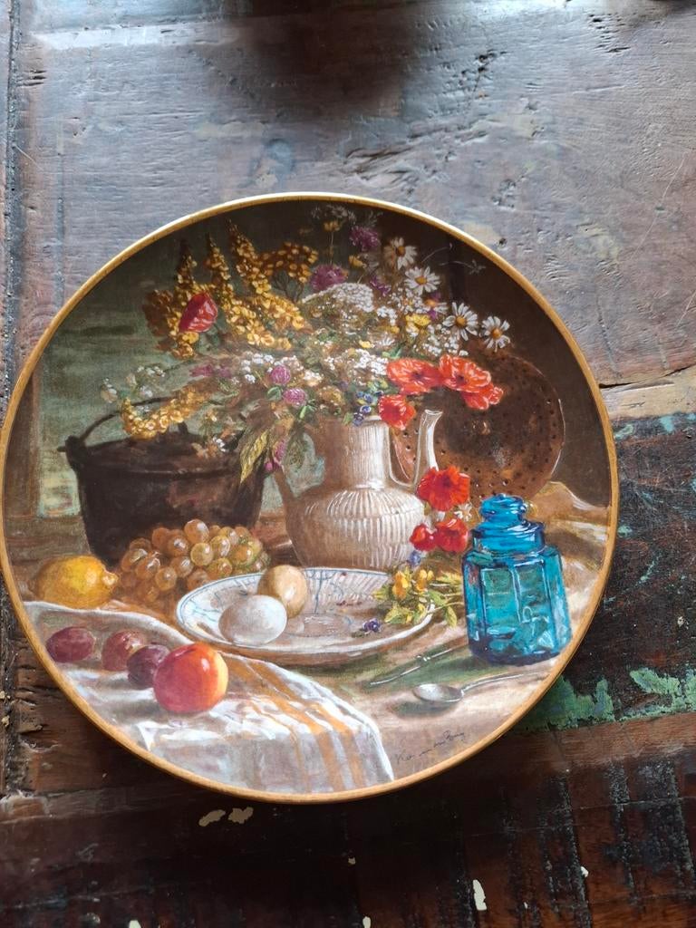 Wandbord "Ochtend Stilleven" van Kees van den Berg, Antiek en Kunst, Antiek | Wandborden en Tegels, Ophalen of Verzenden