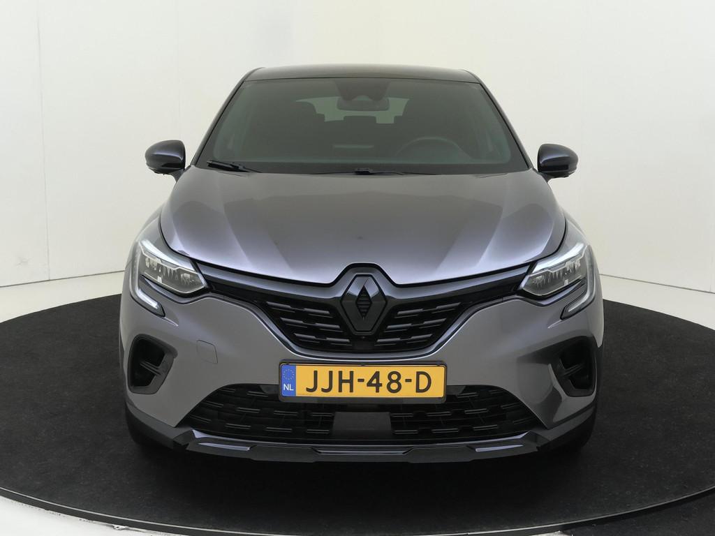 Renault Captur 1.6 E-Tech plug-in hybrid 160 PK SL Rive Gauc, 77 km/l, Gebruikt, 4 cilinders, Leder en Stof