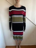 Nikkie jurk stretch maat 40 gestreept rood khaki wit, Maat 38/40 (M), Overige kleuren, Ophalen of Verzenden, Zo goed als nieuw
