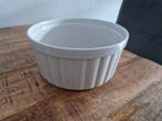 Witte keramische ramekin schaaltjes, Huis en Inrichting, Keuken | Servies, Gebruikt, Keramiek, Ophalen of Verzenden, Kom(men)