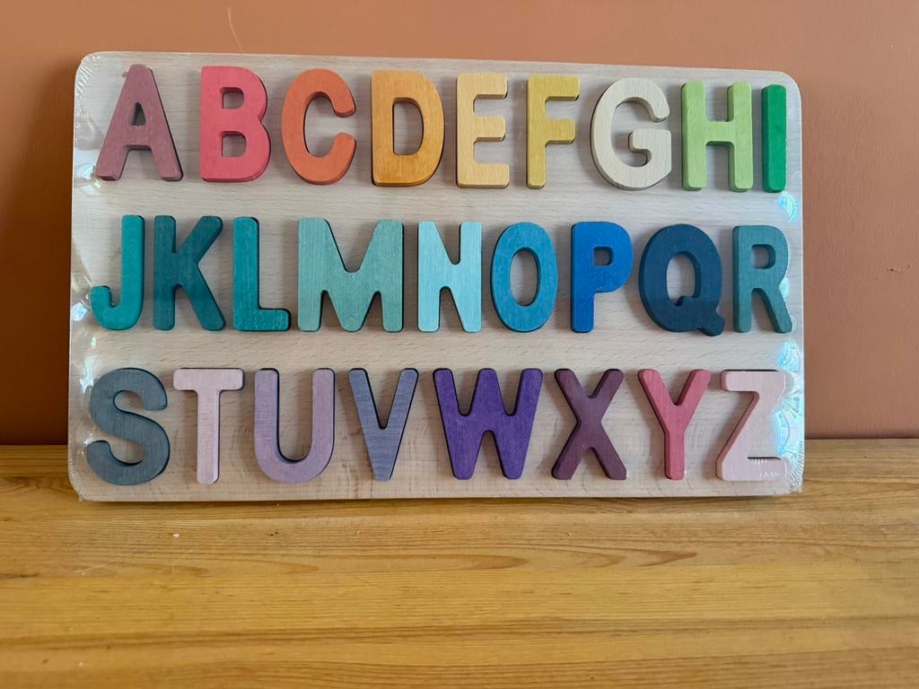 Nieuw in verpaking houten letters, Ophalen, Nieuw