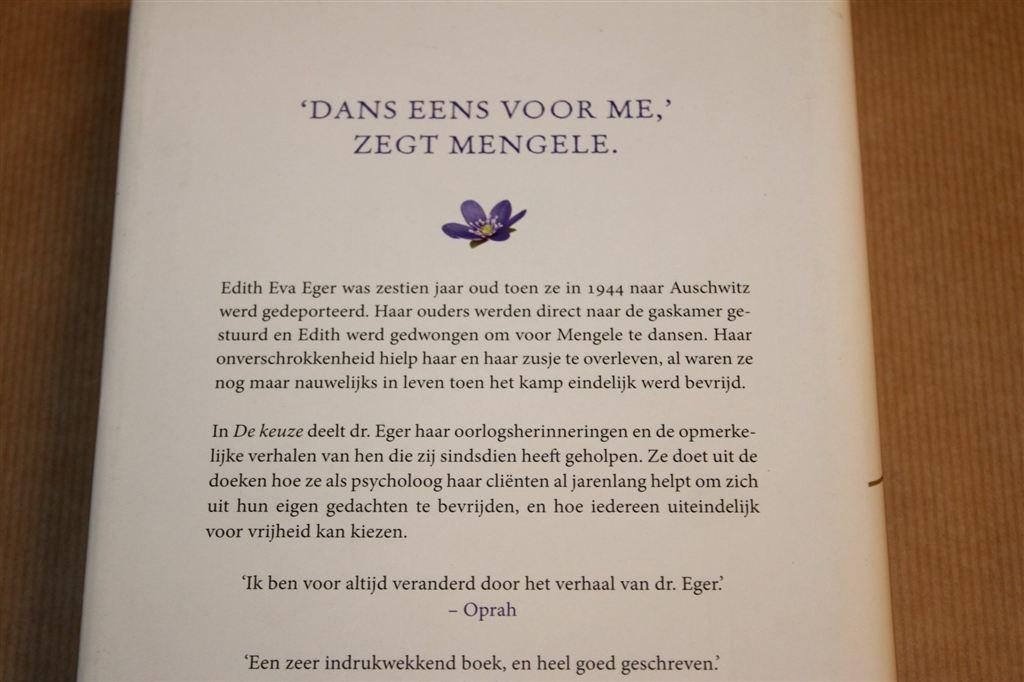 De Keuze — Holocaust-memoir, Edith Eger, Ophalen of Verzenden, Gelezen, Overige