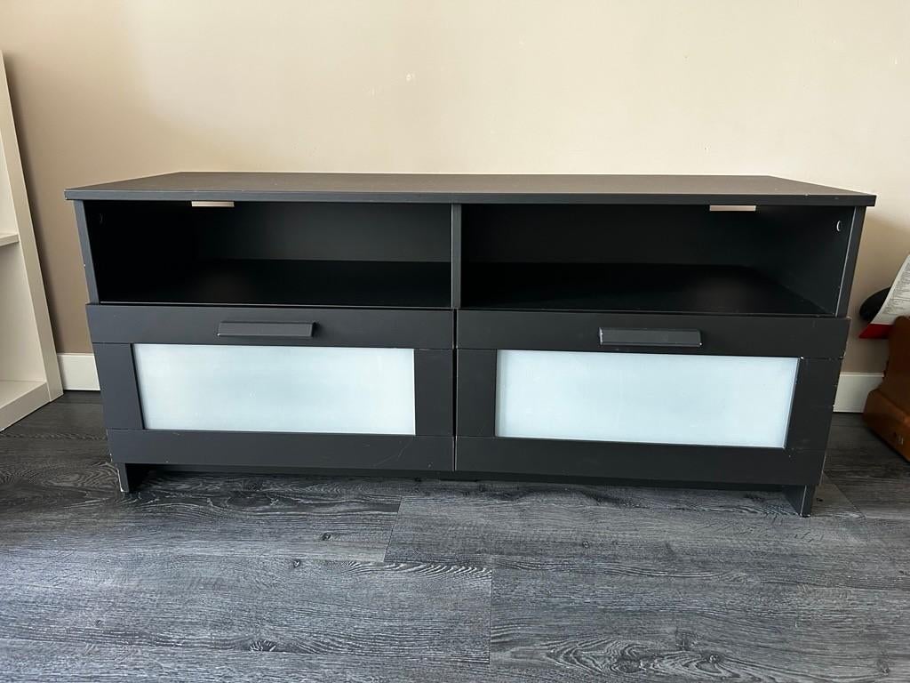 TV bench, Huis en Inrichting, Kasten | Televisiemeubels, Ophalen, 100 tot 150 cm, Zo goed als nieuw, Minder dan 100 cm