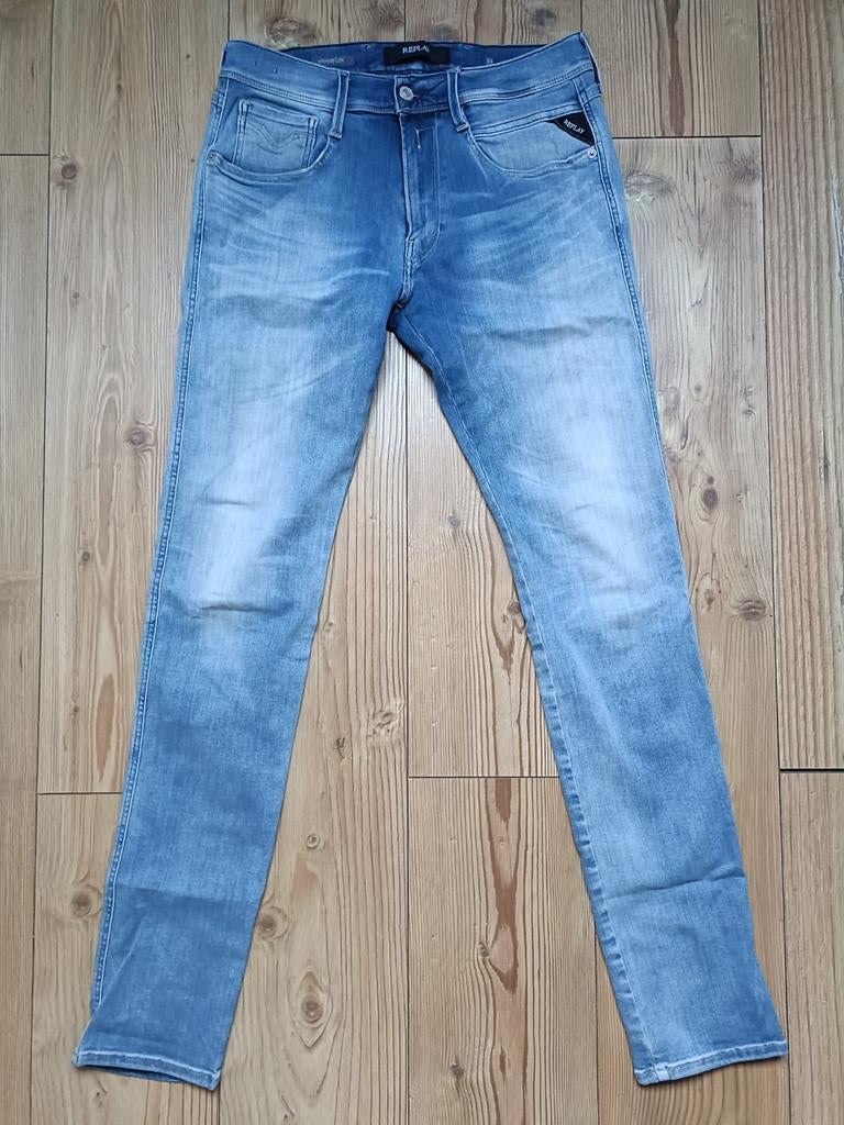 Replay anbass hyperflex maat 33-34, Ophalen of Verzenden, Zo goed als nieuw, Blauw, W33 - W34 (confectie 48/50)