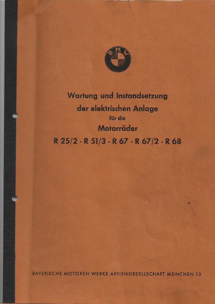 BMW R25 R51 R67 R68 electra onderhoud motor, Motoren, Ophalen of Verzenden, BMW