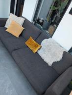 Mooie donkerbruine/antraciete kwaliteits bank, bankstel, Ophalen, Zo goed als nieuw, 75 tot 100 cm, Vierpersoons of meer