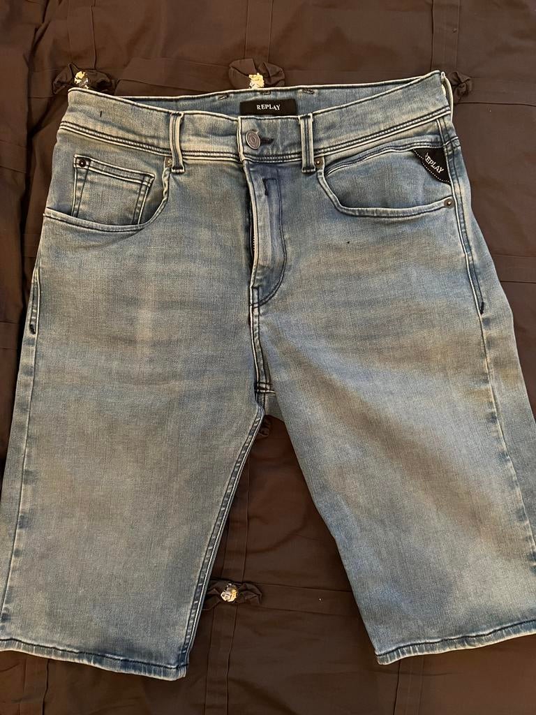 Replay korte spijkerbroek - Maat 16 jaar, Kinderen en Baby's, Kinderkleding | Maat 176, Ophalen of Verzenden, Gebruikt, Jongen
