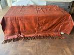 Lederen lap, middenbruin, als sprei gebruikt, Ophalen, Gebruikt, Bruin, 120 cm of meer