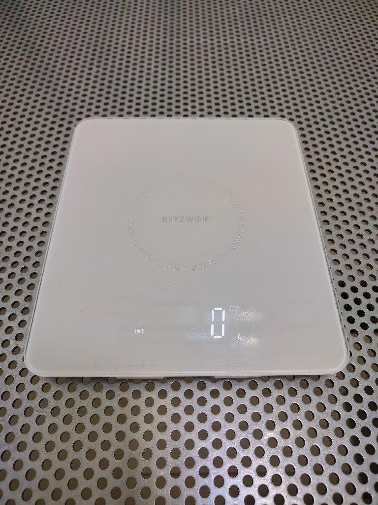 BlitzWolf keukenweegschaal digitaal met app, Kunststof, Ophalen of Verzenden, Wit, Overige merken