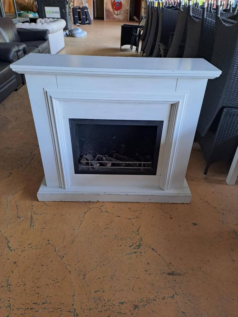 Witte sfeerhaard, Huis en Inrichting, Haarden, Ophalen of Verzenden