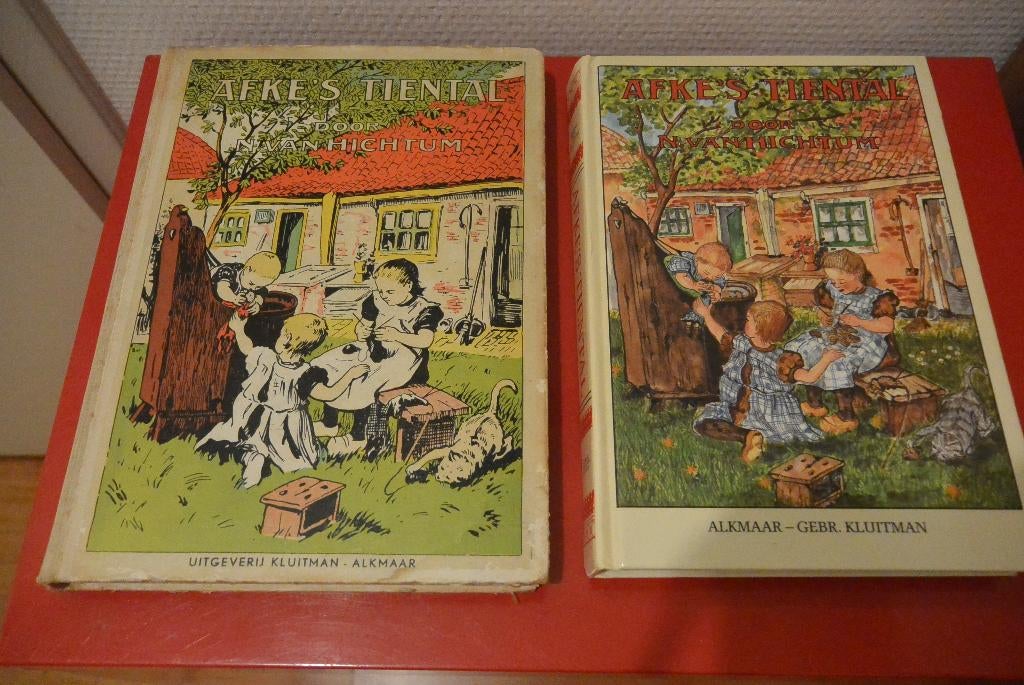 2 edities Afkes tiental N. van Hichtum C. Jetses & Isings Jr, Boeken, Ophalen of Verzenden, Gelezen, Nienke van Hichtum, Fictie