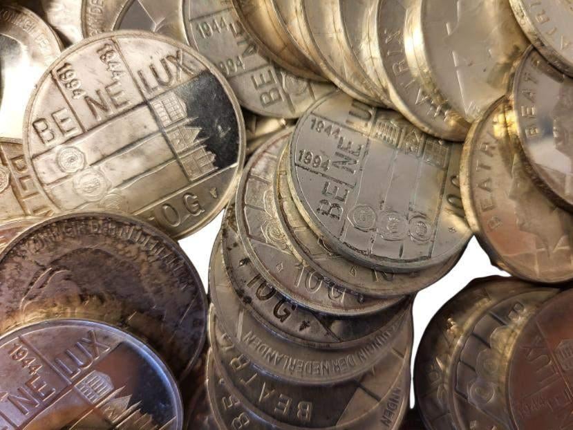 Nederland 1 kilo zilveren tientjes 1994 Benelux, Postzegels en Munten, Munten | Nederland, Setje, Koningin Beatrix, Zilver, Ophalen of Verzenden