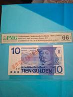 10 gulden Frans Hals Specimen uit 1968² Unc gekeurd 66 RRRR, Ophalen of Verzenden, 10 gulden, Los biljet