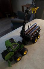 SIKU John Deere tractor met aanhanger en boomstammen, Ophalen, Gebruikt