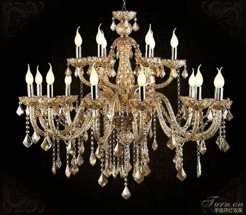 Exclusieve Tijdloze Kroonluchter 18 Armen Incl. Kaars-Lampen, Huis en Inrichting, Lampen | Kroonluchters, Ophalen of Verzenden