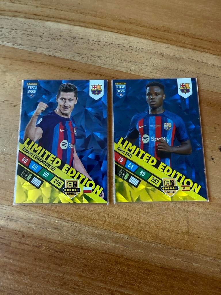 FIFA 365 Limited Edition Kaarten: Lewandowski & Fati, Ophalen of Verzenden, Zo goed als nieuw, Buitenlandse clubs, Spelerskaart
