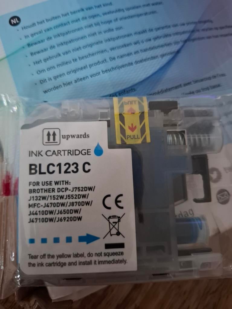 Nieuw BLC123 C Inktcartridge voor Brother printers, Ophalen of Verzenden, Nieuw