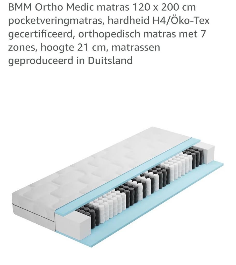 Zo goed als nieuw! Twijfelaar bed met lattenbodem en matras, Ophalen, Twijfelaar, 120 cm