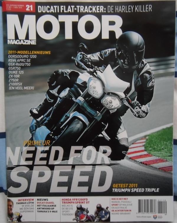 MOTOR Magazine nr. 21 - okt/nov 2010 - Marcel Dieker, Ophalen of Verzenden, 1980 tot heden, Nederland, Tijdschrift