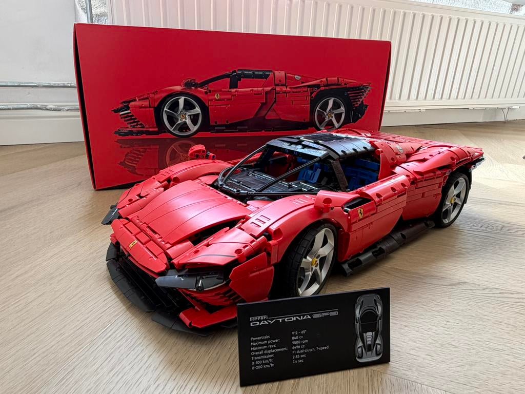 42143 - Lego Technic - Ferrari Daytona sp3, Ophalen, Zo goed als nieuw, Complete set, Lego